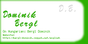 dominik bergl business card
